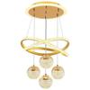 Nordic Wrought Iron Chandelier with Remote Control - Adjustable Color Temperature, Suitable for 8-10m² Spaces like Restaurants or Bars