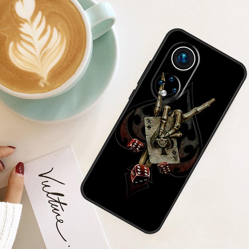 Dices Poker Casino For Honor Magic 8 7 6 Pro Case For Honor 200 400 Lite 90 70 50 X8c X8b X9a X9b X9c X9d Win RT