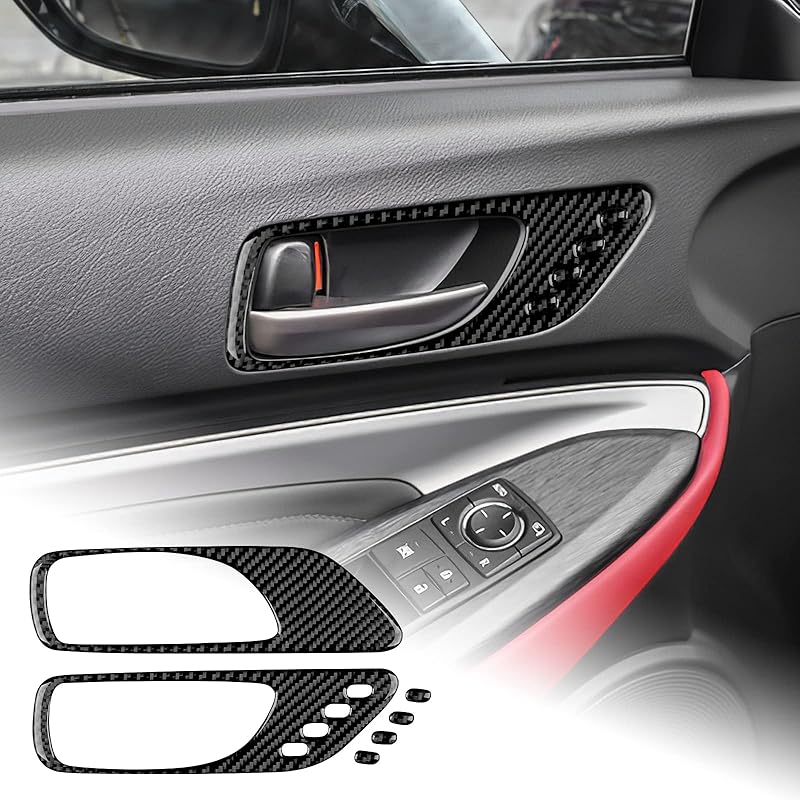 AIRSPEED for Lexus RC Door Window Control Switch Panel Cover Window Button Frame Sticker Interior Decoration Accessories for Lexus RC300 RC350 RC200T