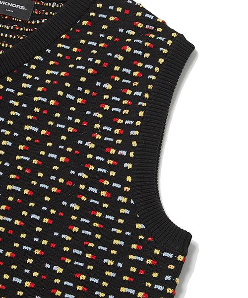 Wkndrs Beads Knitted Vest (Black)
