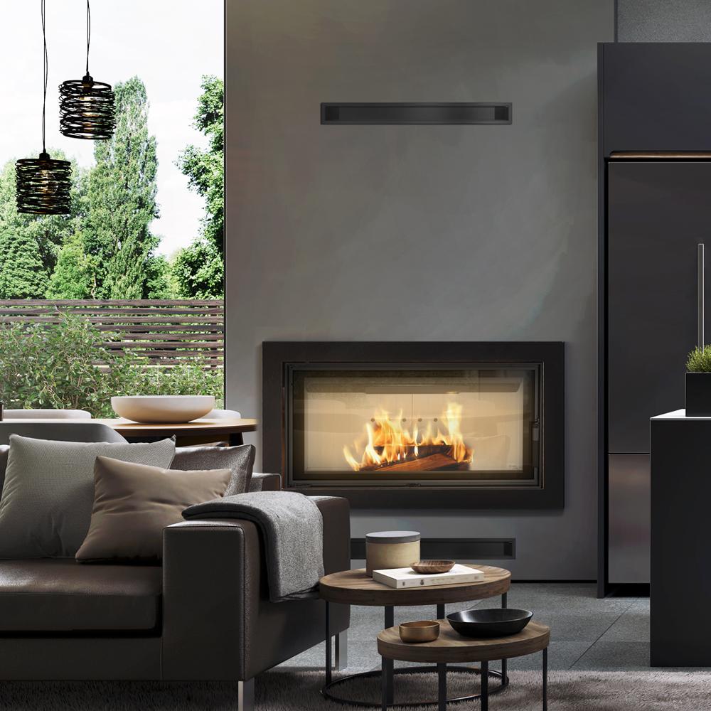 Water Jacket Fireplace KRATKI LUCY 20 kW FI200 + Pipes & Installation Kit