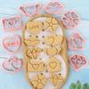 Valentine's Day Cookie Mold 8pcs Love Shaped Cookie Cutters Set Biscuit Mold Confectionery Stamp Baking Pastry Bakeware Tools