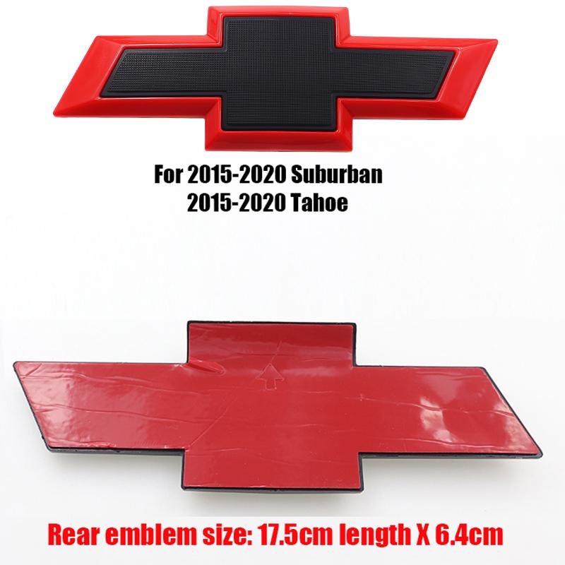 1pcs 3D ABS Car Rear logo Rear Bumper tail door trunk car rear Emblem sticker styling Accessories For Chevrolet SILVERADO For SILVERADO&Car Rear emblem