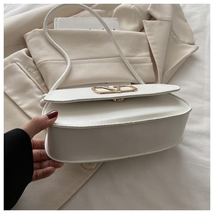 Frühlingsmode 2025: Damen Retro Einfarbig Achsel-Schultertasche mit Strukturdesign