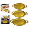 Serving Tray Photo Props European Metal Multipurpose Household Decorative Stylish Fruit Plate for Food Dinner Lunch Fruit Home