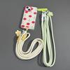 Cute Flower Pendant Phone Lanyard Soft Durable Nylon Detachable Buckle For Commute School Use
