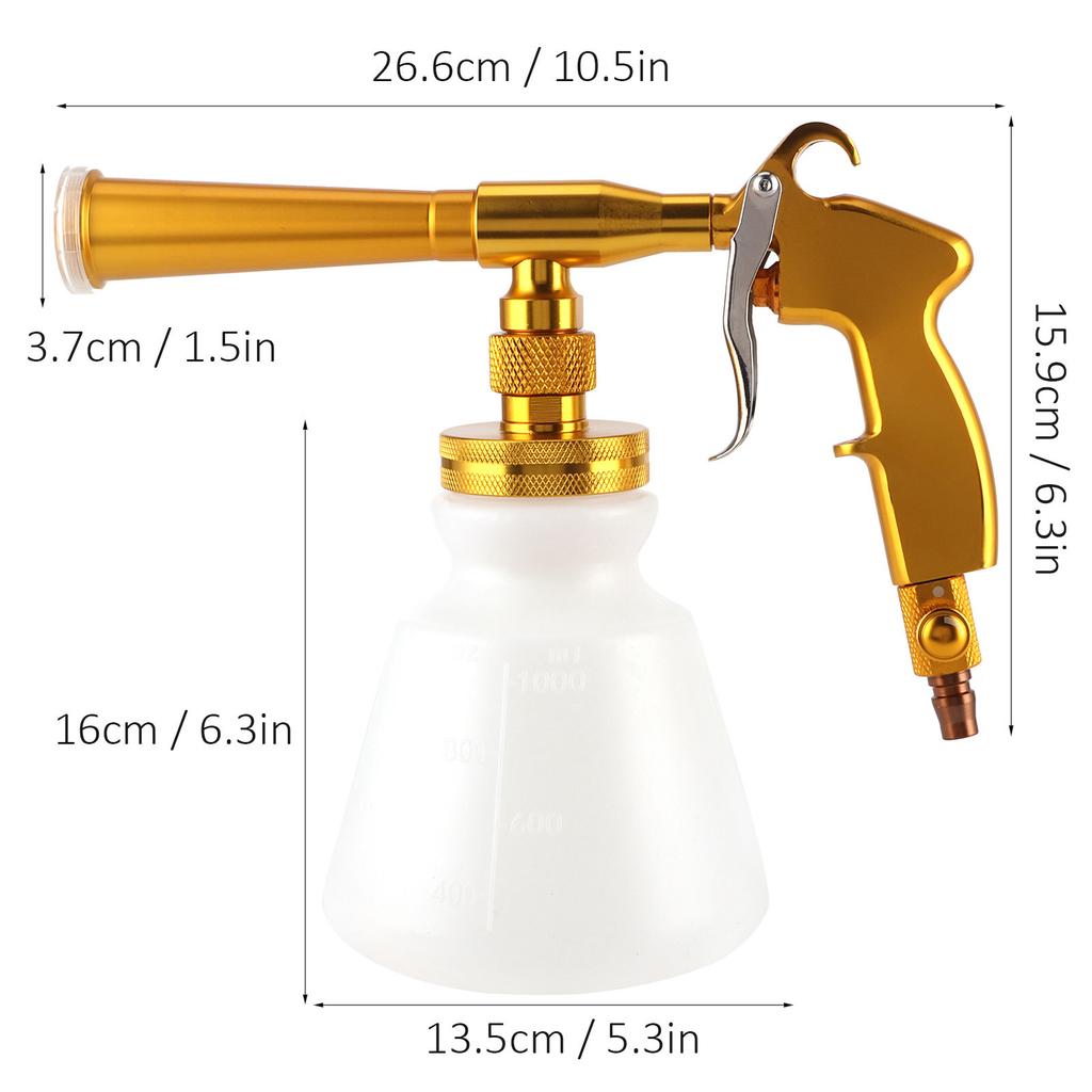 6.2‑9.5KG High Pressure Washer   Sprayer Ergonomic Cleaning Tool for Automobiles Car Interior