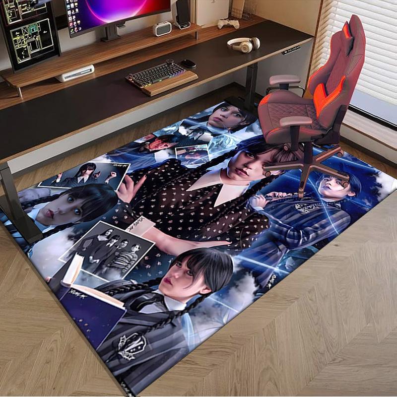 Wednes-day Gothic Family Reunion Carpet, Chair Rug,Rug for Office Bedroom living rooms, Doormat decor Fan Gift Christmas Gift