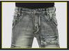 Men's Trendy Slim-Fit Stretch Jeans - Retro Motorcycle Style Skinny Work Pants for Spring and Autumn