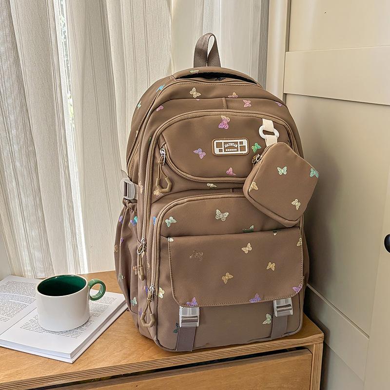 Bear Printed Backpack Student Schoolbag Women's Lightweight Backpack