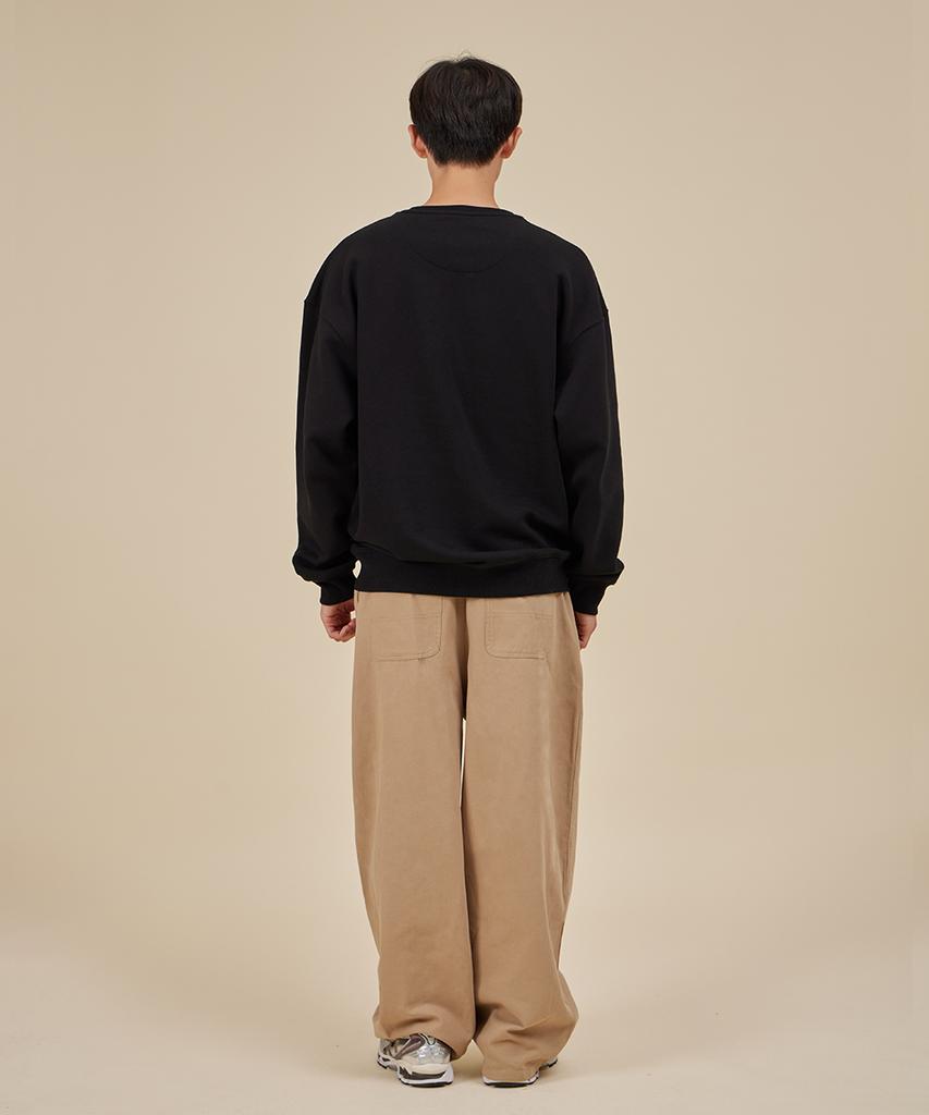 ASTRAL PROJECTION Ap Club Loose Fit Sweatshirt_Black