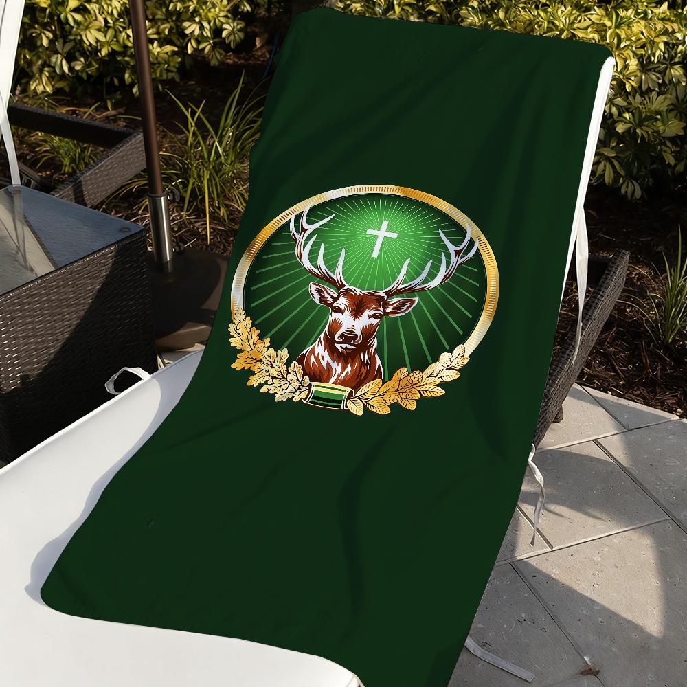 Marca J-Jagermeister-S Liqueur Digestiva Asciugamano Sportivo Asciugatura Rapida Attrezzatura da Viaggio Campeggio Resistente alla Sabbia Morbido Leggero Grande Asciugamano da Spiaggia