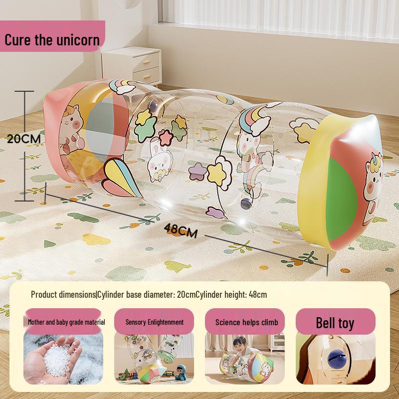 Aufblasbare Rolle Cartoon Baby Lauflernhilfe mit Glocke - Früherziehung & Gehhilfe