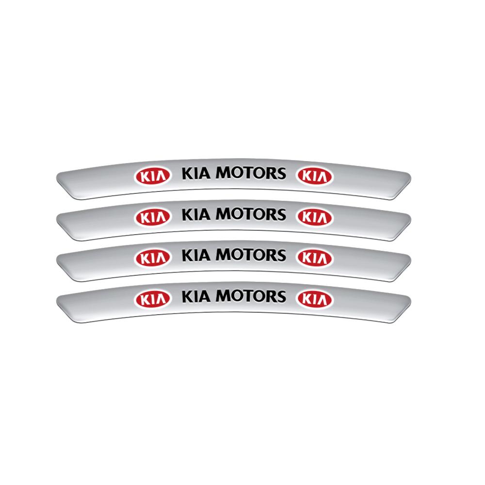 2026 Horká Samolepka na Auto 4ks Hliníkové Odznaky na Auto Samolepky na Kola Ráfky Auto Doplňky Pro KIA Ceed Sportage Rio 3 Proceed K5 Sedona