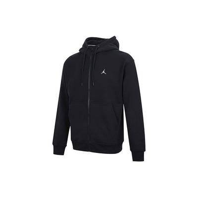 Veste à capuche chaude doublée de polaire brodée pour homme, vêtement d'extérieur noir DA9811-010