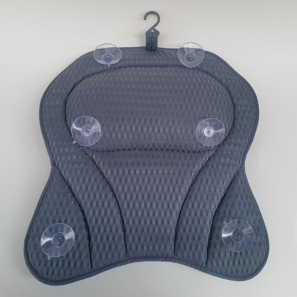 Bath Pillow Luxury Bathtub Pillow, Back Neck Support Pillow,Ergonomic Tub Pillow for Bath with 3D/4D Air Mesh,Portable Bathtub Accessories