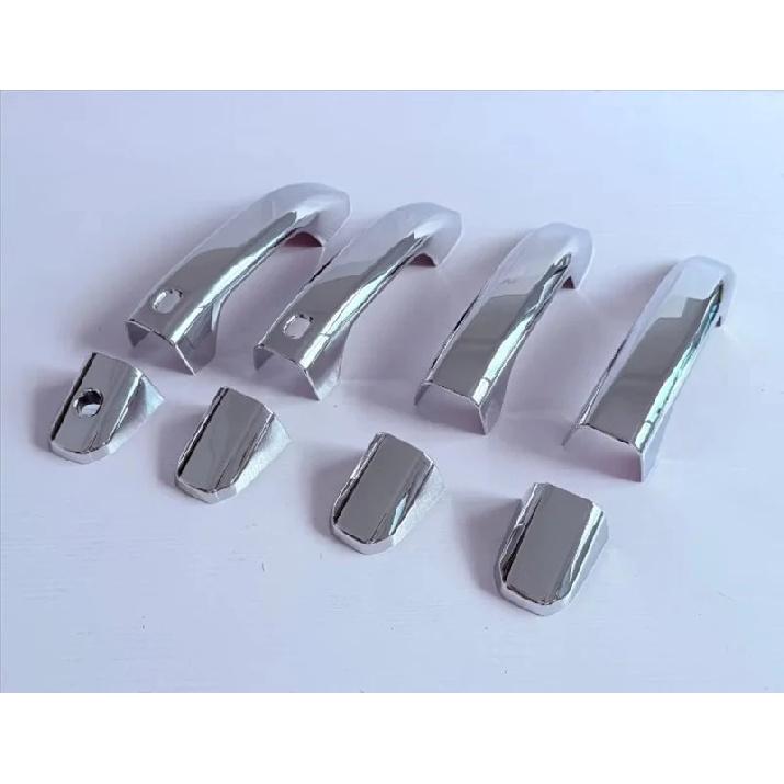 For Chevrolet Colorado 2024 2025 Car Accessories ABS Chrome Door Handle Cover With Smart Key Hole Catch Cap Trim Molding