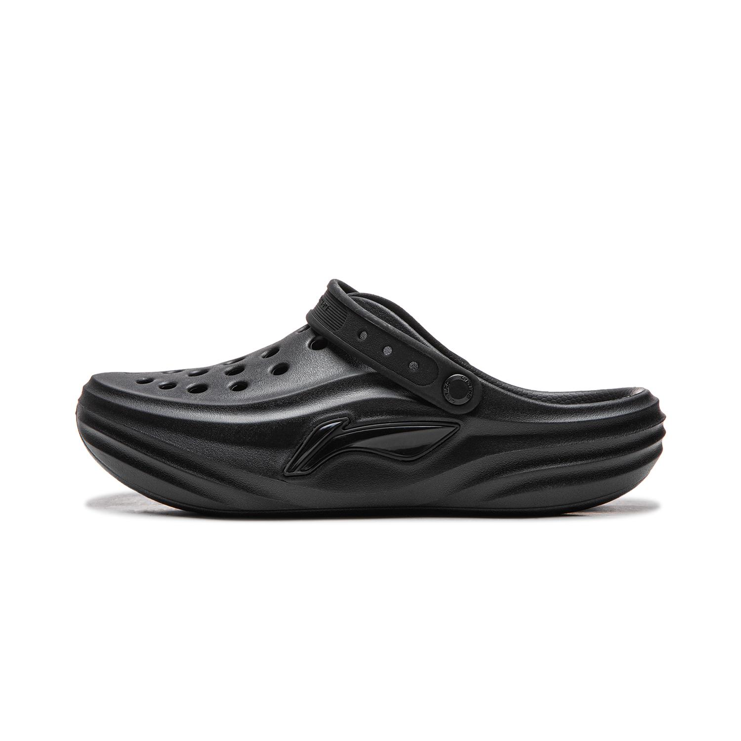 Li-Ning Soda Comfortable Lightweight Stylish Breathable Dry Thick Sole Increased Height Wear-Resistant Non-Slip Shock Absorbing Clogs AGUW005-2 41