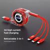 3-In-1 Car Data Cable Three In One Typec USB Adapter For Charging For Volvo XC60 S60 V40 V50 V60 S80 S40 C30 AWD C70 S40 S60 S80
