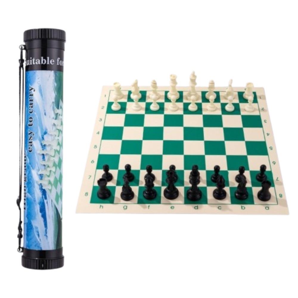 Resin Tournament Chess Board Games 36/42/51cm Chessboard Travel Chess Pieces Set  Desktop