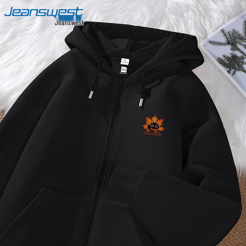 

Jeanswest Men s Maple Cat Hooded Cardigan Jacket 5XL