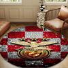 Football Club Eagle Round Rug for Livingroom,Bedroom, Palyroom, Chair Rug, Area Rug, Circle Carpet, Large Size Fan Christmas Gift