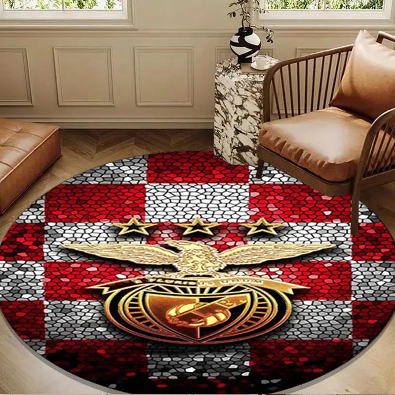 Football Club Eagle Round Rug for Livingroom,Bedroom, Palyroom, Chair Rug, Area Rug, Circle Carpet, Large Size Fan Christmas Gift
