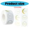 500 Pcs Round Sticker Eid Mubarak Seal Labels Festival Decorative Sticker Self-Adhesive Labels Sticker Party Supplies