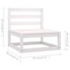 7 Piece Garden Lounge Set with Cushions Solid Pine Wood
