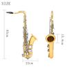 SLADE Tenor Saxophone Bb Brass Body Sax Professional Woodwind Instrument with Saxfone Case Cleaning Set Reed Accessories
