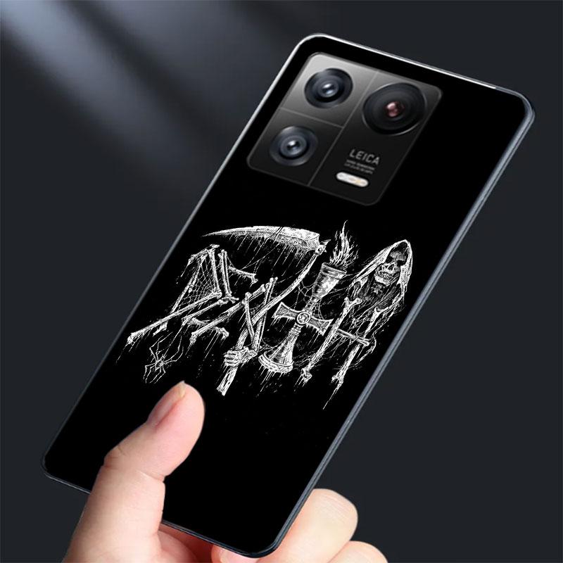 Metal Band D-Death Phone Case For Xiaomi Poco F7 Ultra X7 X6 M8 M7 M6 M4 M3 Pro X4 Mi 15 15T 14 14T 12T 12S 10T Pro 12 11 Lite C