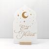 Reusable Acrylic Ramadan Calendar Board & Wooden Base ,2026 Eid Mubarak Table Decoration,Ramadan Kareem Party Supplies