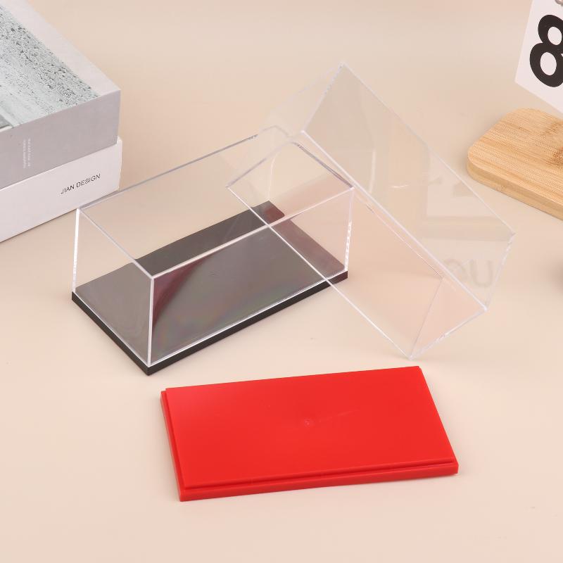 1 Stück Transparente Acryl-Aufbewahrungsbox Praktische 1/43 Diecast Modellauto-Vitrine DIY Staubdichtes Ausstellungsregal Spielzeug