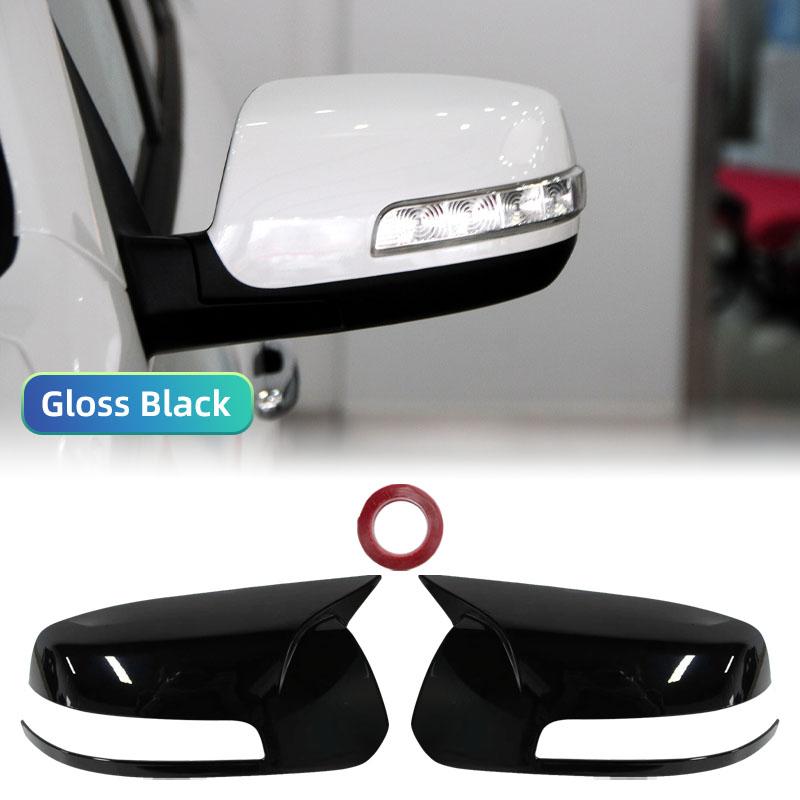 Carbon Fiber Black Stick On Mirror Cover Cap For KIA Sorento XM 2009 2010-2013 2014 Rearview Side Wing Mirror Housing Shell