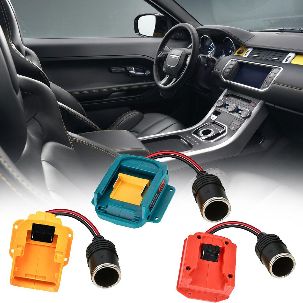 Adapter zasilania 18V na 12V z gniazdem zapalniczki samochodowej Konwerter baterii 18V Dla Makitadewaltmilwaukee Konwerter mocy