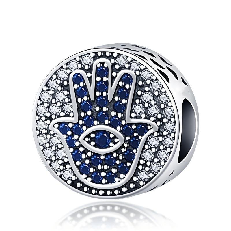 2026 Devil s Eye Beaded Bracelet Accessories 925 Silver Fatima s Hand Bead Pendant Accessories