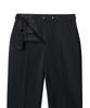 MUSINSA STANDARD WOMAN Women'S Heavyweight Fleece-Lined Slim Straight Hidden Elastic Waist Slacks [Black]