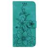 For Motorola Edge 60 5G/60 Fusion 5G Case Lily Flower Imprint Leather Phone Cover with Stand