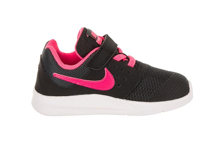 Nike Downshifter 7 Antislip Demping Slijtvast Lage top Peuter Schoenen Zwart Roze Baby En Peuter 869971-002