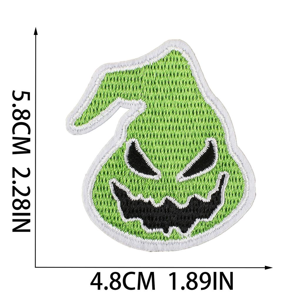 Horror Tree Demon Embroidery Cloth Sticker Mummy Patch Sticker Computer Embroidery Chapter Ghost Embroidery Sticker Cartoon Haunted House Patch