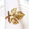 6Pcs Napkin Rings Durable Decorative Sturdy Maple Elegant Leaf Shape Colorfast Exquisite Home Restaurant