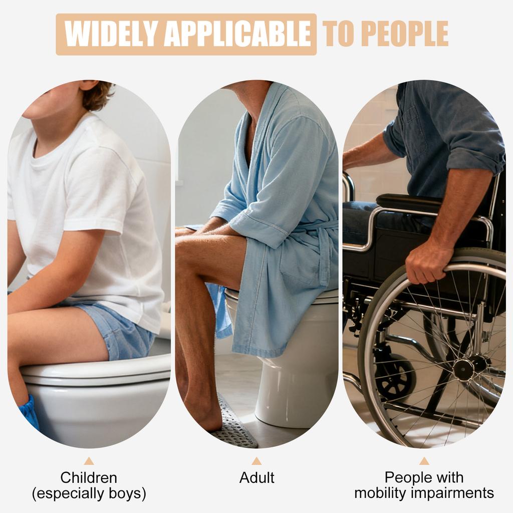 Toilet Seat Urine Guard Waterproof PVC Construction Easy Installation Bathroom Cleanliness