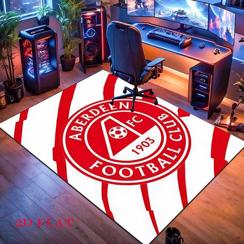 Aberdeen logo Carpet Rug for Living Room Bedroom Home Sofa Decoration,Kids play Nonslip Floor Mat
