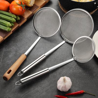 Ölfilterlöffel aus Edelstahl, schnelle Filterung, Feuchtigkeitsentfernung, ergonomisches Design mit Aufhängeloch, hitzebeständige Abflussschaufel