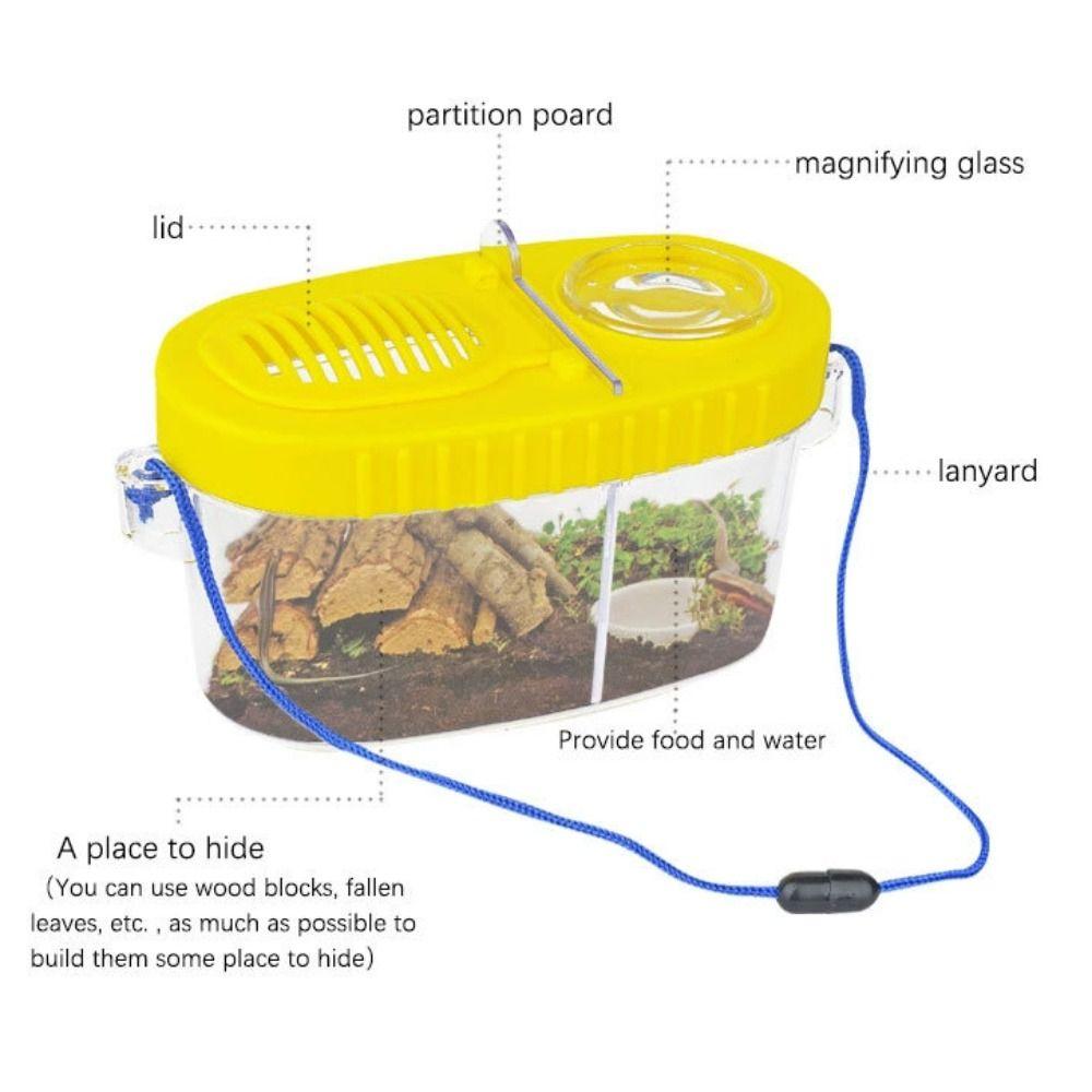 With Magnifying Glass Camping Kit & Bug Catcher Kit Kid Insect Observation Box  for Outdoor