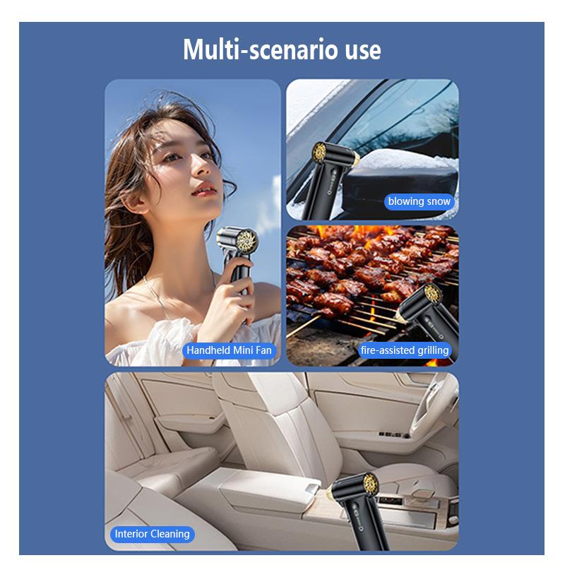 Ventilator Turbo Portabil Violent Nou 130000RPM Motor Fără Perii Viteză Mare Puternic Suflător de Îndepărtare a Prafului pentru Mașină Exterior Suflător de Praf pentru Mașină