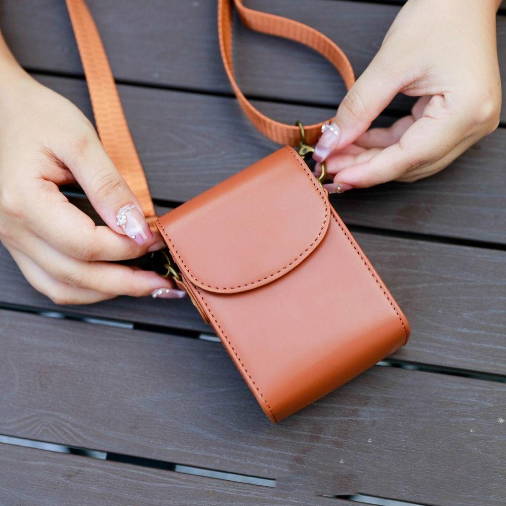 PU Leather Camera Storage Bag Waterproof Lens Pouch Camera Bag  For DSLR/Mirrorless Camera