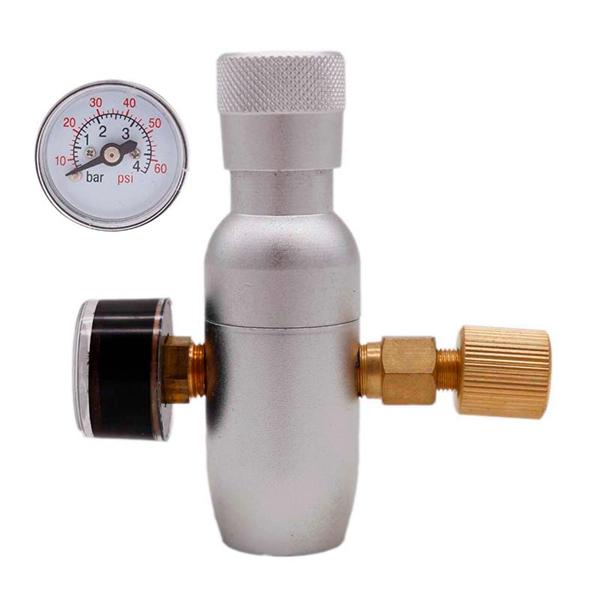 Homebrew Kegging Premium Regulated Compact CO2 Charger 60/150 psi 3/8-24UNF Portable Kegging Co2 Regulator