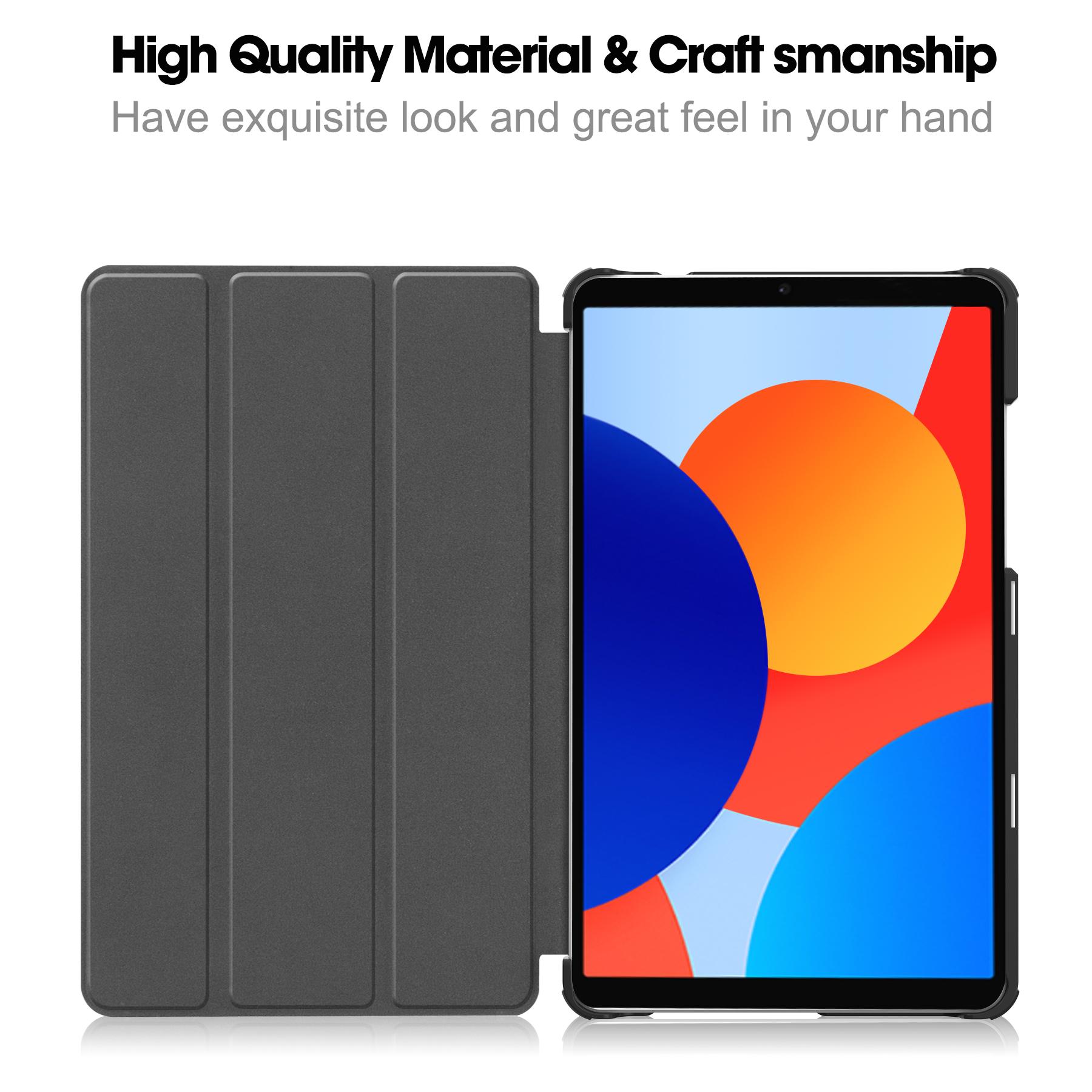 

For Xiaomi Redmi Pad SE Case Anti-Scratch Leather Stand Tablet Cover Rose Gold