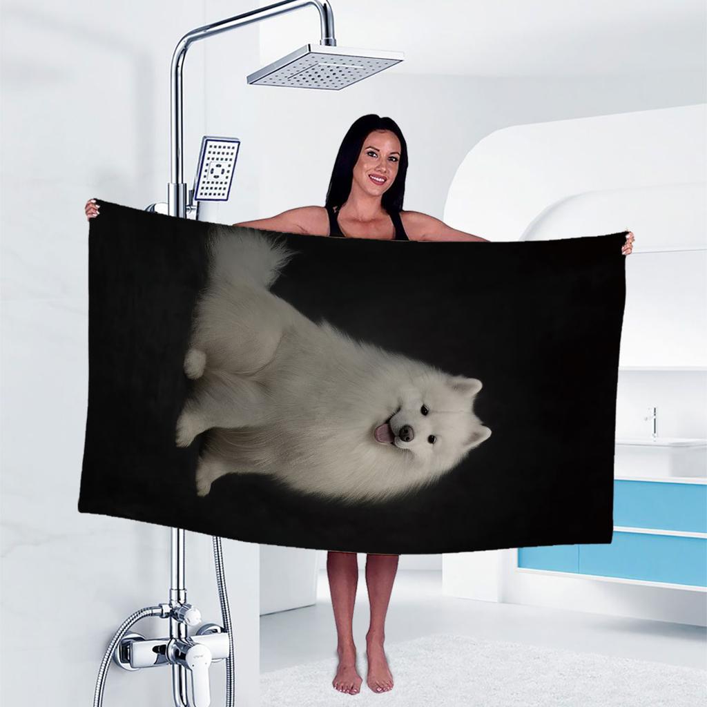 1 Stück Hund Print Handtuch Sport Schnelltrocknend Super Saugfähig Camping Handtuch Super Weich Leichtgewicht Fitnessstudio Schwimmen Yoga Strand Handtuch